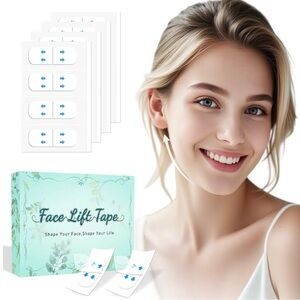 Face Lift Tape, 200 Pcs Invisible Face Lift Tape, Instant Lift Tape Loose Skin